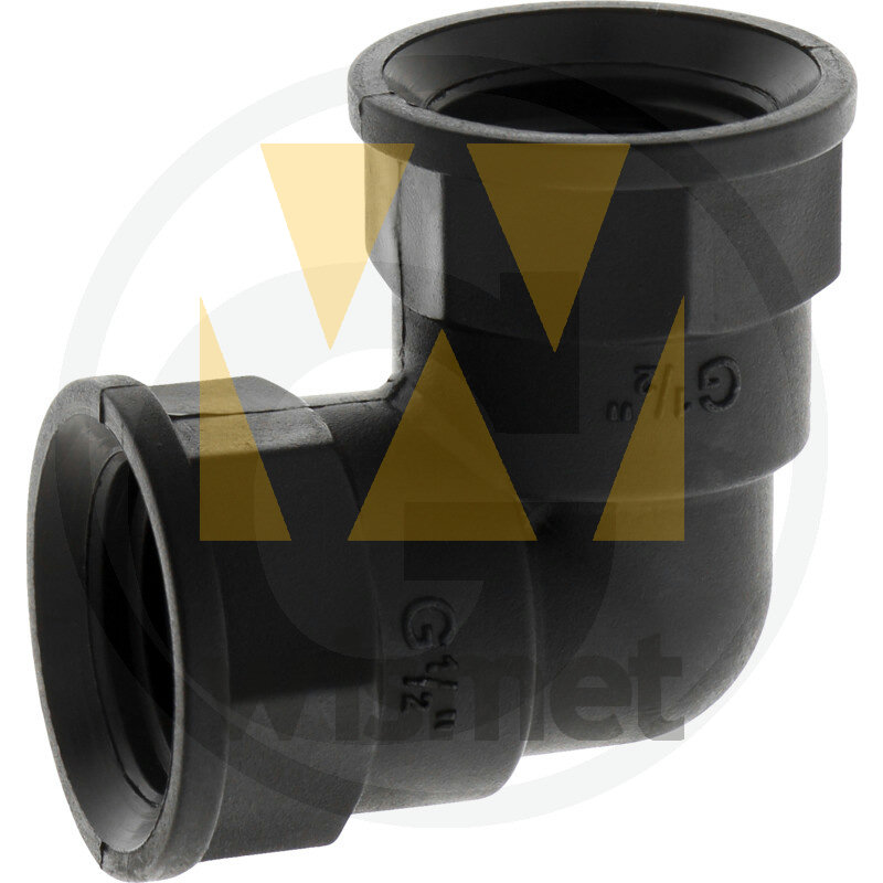 Bogen 90°, 2 x IG 1/2" GRANIT 12039970