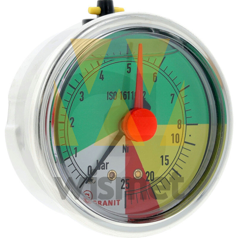 Manometer 0-8-25 bar rückseitig 1/4" GRANIT 12368965
