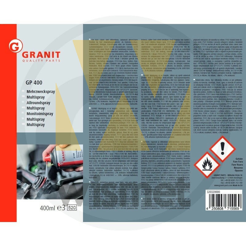 Multispray "Allround GP 400" 400ml GRANIT 320320000