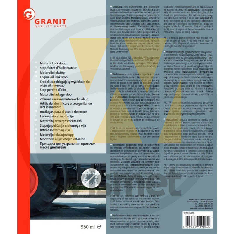 Motoröl-Leckstopp 950ml GRANIT 320320109