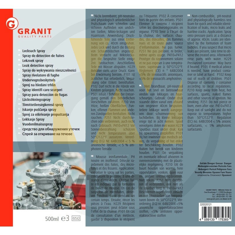 Lecksuchspray 500ml GRANIT 320320121