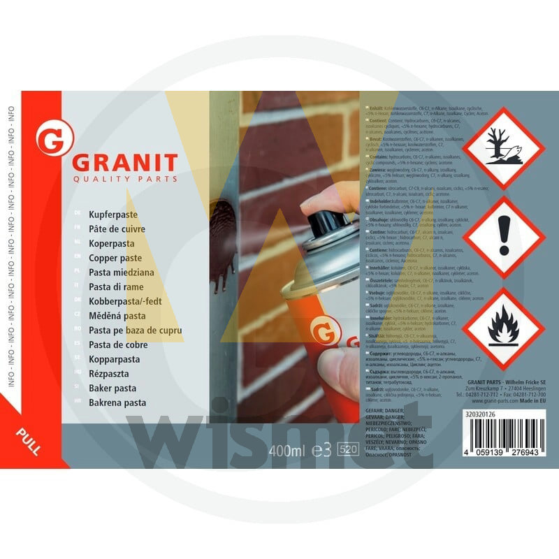 Kupferpaste 400ml GRANIT 320320126