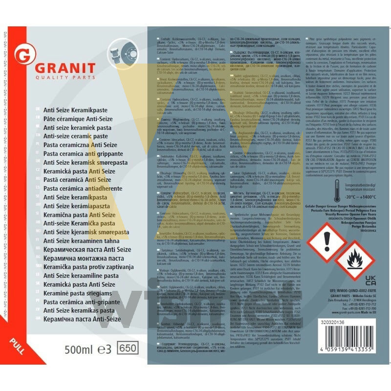 Keramikpaste 500ml GRANIT 320320136