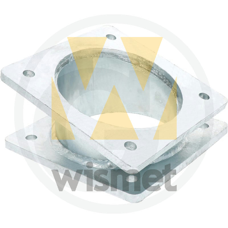 Flanschbogen 17°, mit Flansch 6" GRANIT 4050200450