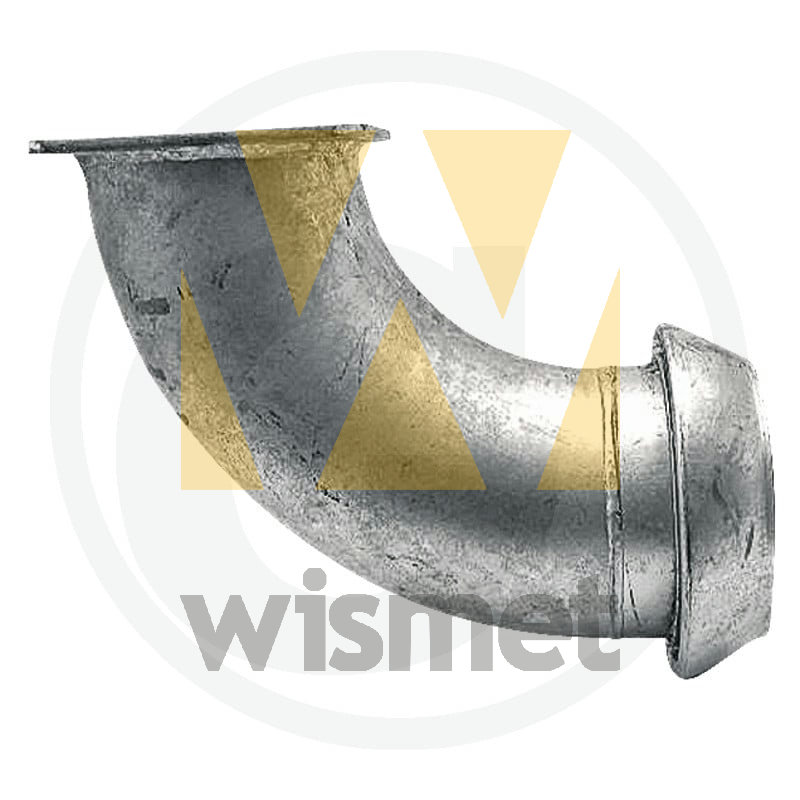 Bogen 90°, V-Teil 5" und Flansch 5" GRANIT 4050200539