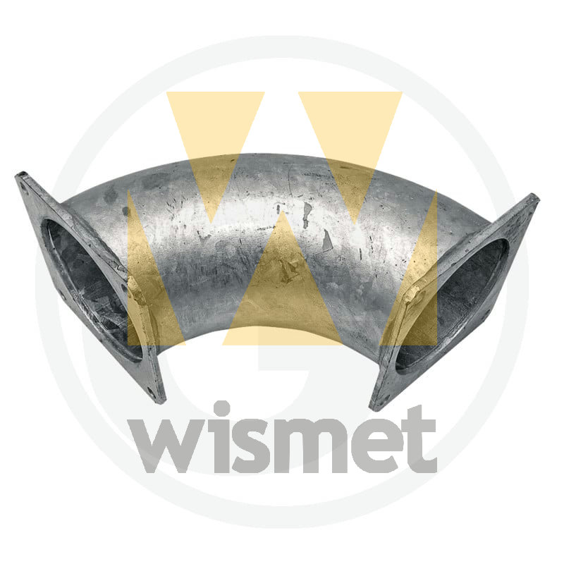 Bogen 90°, mit Flansch 5" GRANIT 4050200561