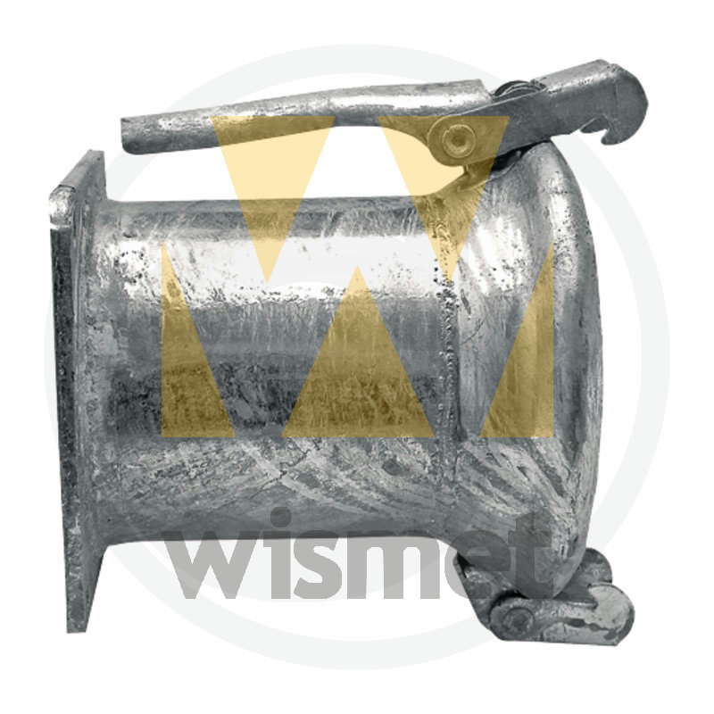 M-Teil 4" mit Flansch 4" feuerverzinkt GRANIT 4050220595