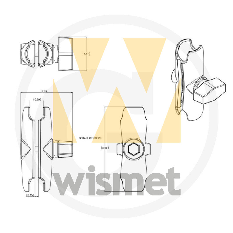 Socket Arm (B-System) GRANIT 5070010051