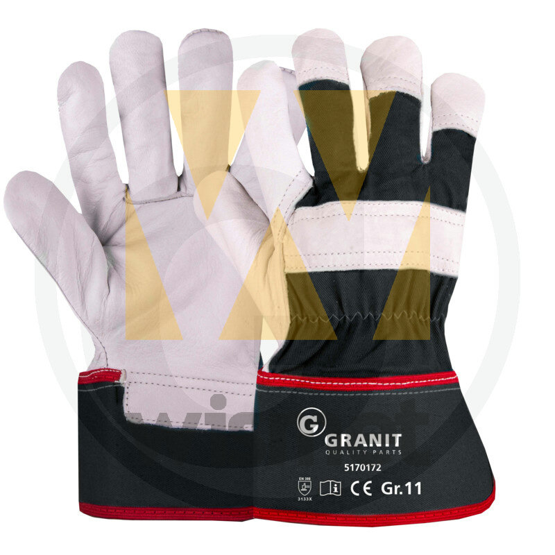 VPE12 Vollleder-Handschuh, Gr. 11 GRANIT 5170172