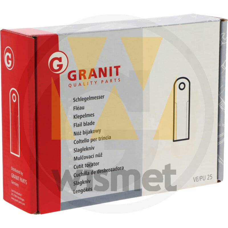 VPE25 Schlegelmesser GRANIT 525525110/25