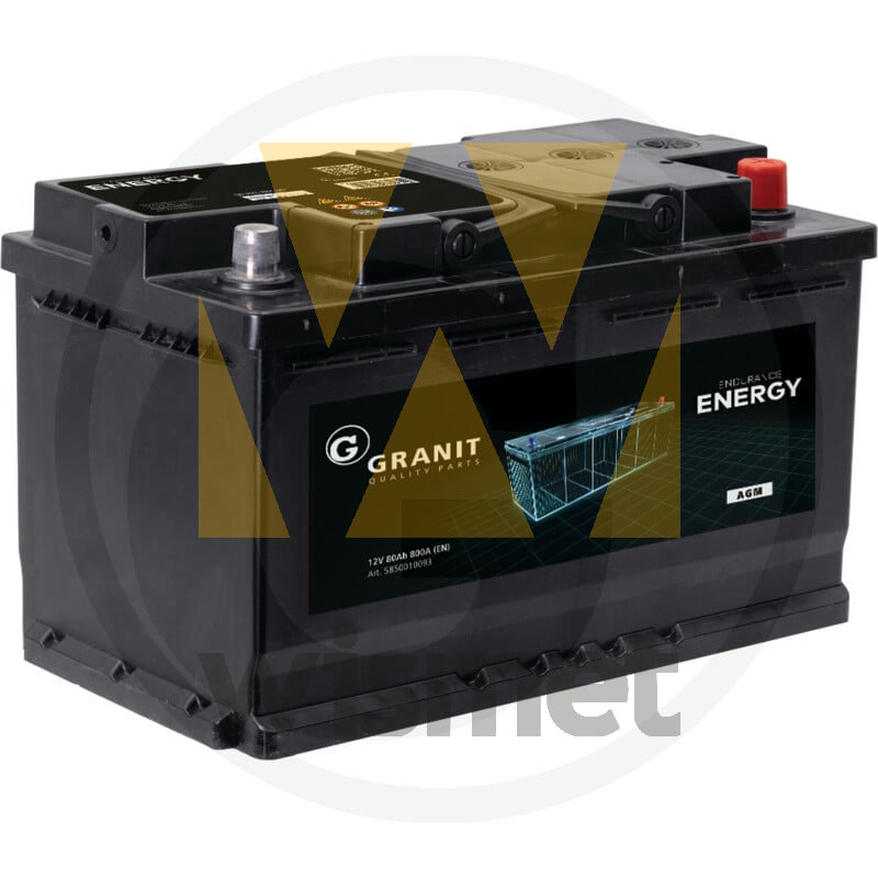 Batterie AGM 12V 80Ah 800A GRANIT 5850010093