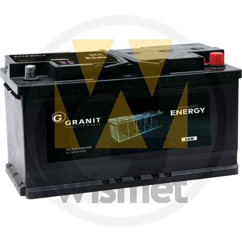 Batterie AGM 12V 95Ah 850A GRANIT 5850010094