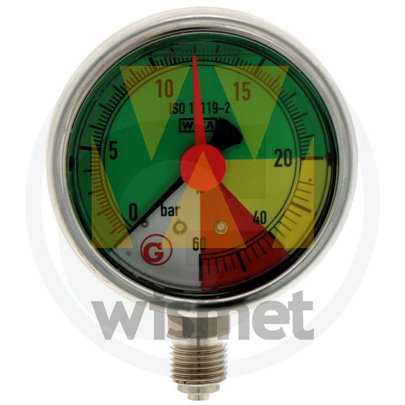 Manometer Ø63mm 0-20-40-60bar 1/4" unten GRANIT 67001-00005