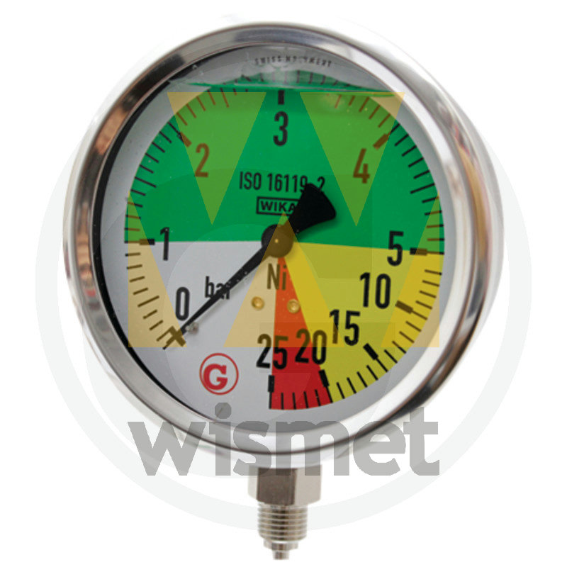 Manometer Ø100mm 0-1-5-20-25bar unten1/4 GRANIT 67001-00014