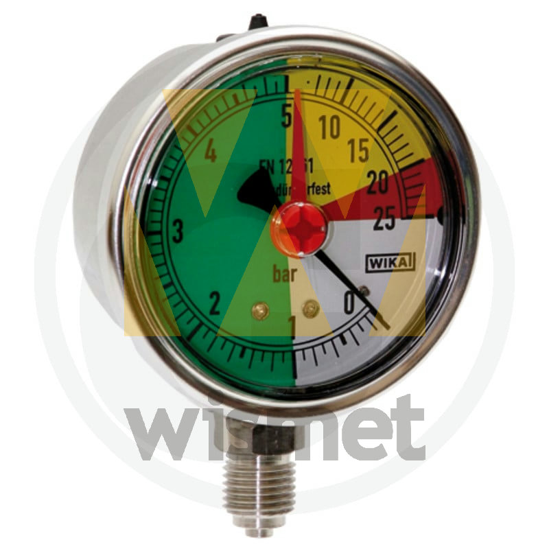 Manometer Ø63mm 0-1-5-20-25bar unten 1/4 GRANIT 67011401525F