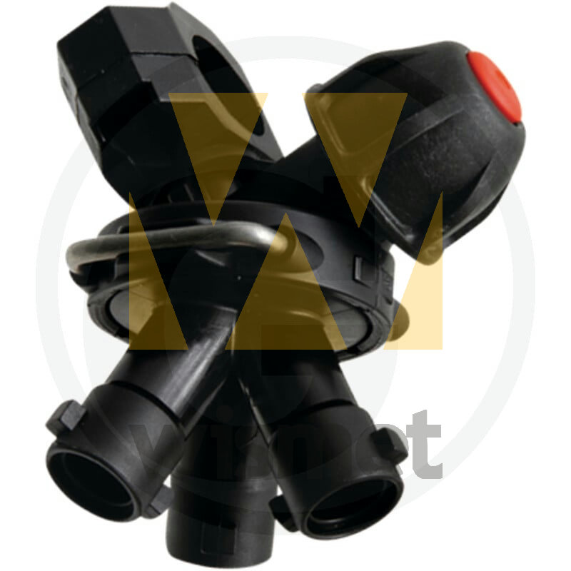 Dreifach-Düsenhalter Rohr-Ø 1/2", Ø10mm GRANIT 6704012245