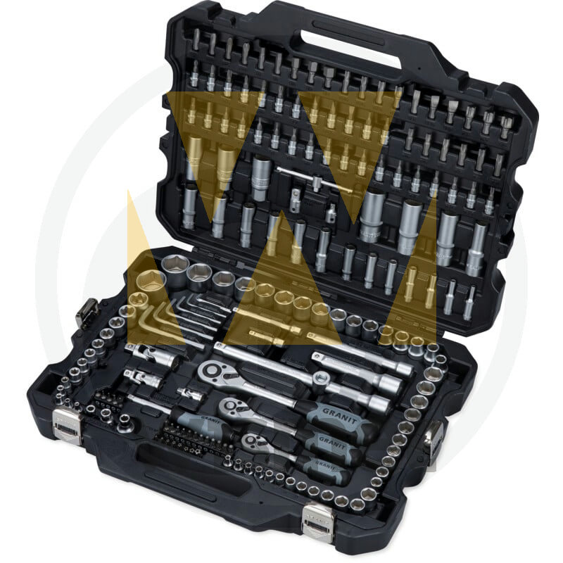 Steckschlüssel-Satz 1/4", 3/8", 1/2" GRANIT 7304000